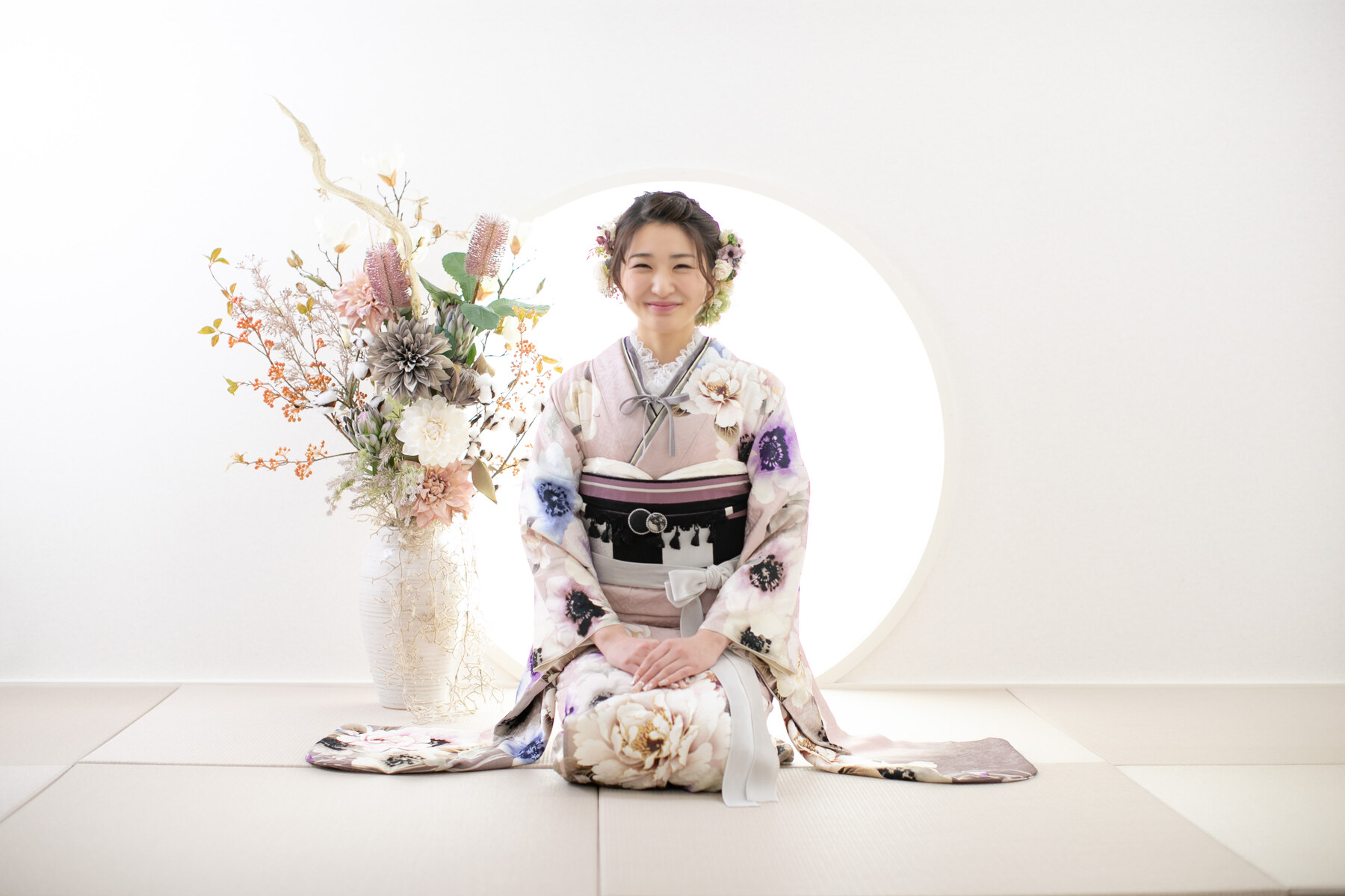 Photo House SENSE NAKAOKAの成人式振袖展示会イメージ、振袖姿の写真